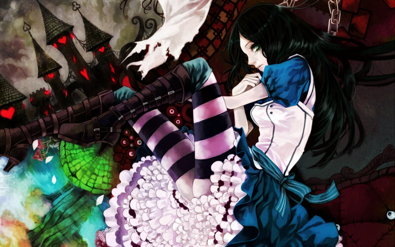 Alice in a dark fantasy world