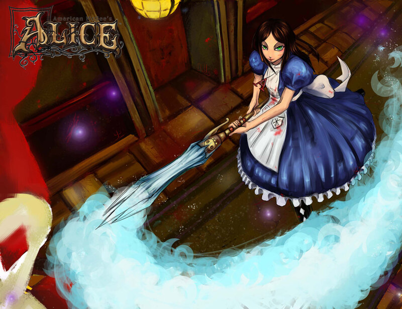 Alice in a dark fantasy world