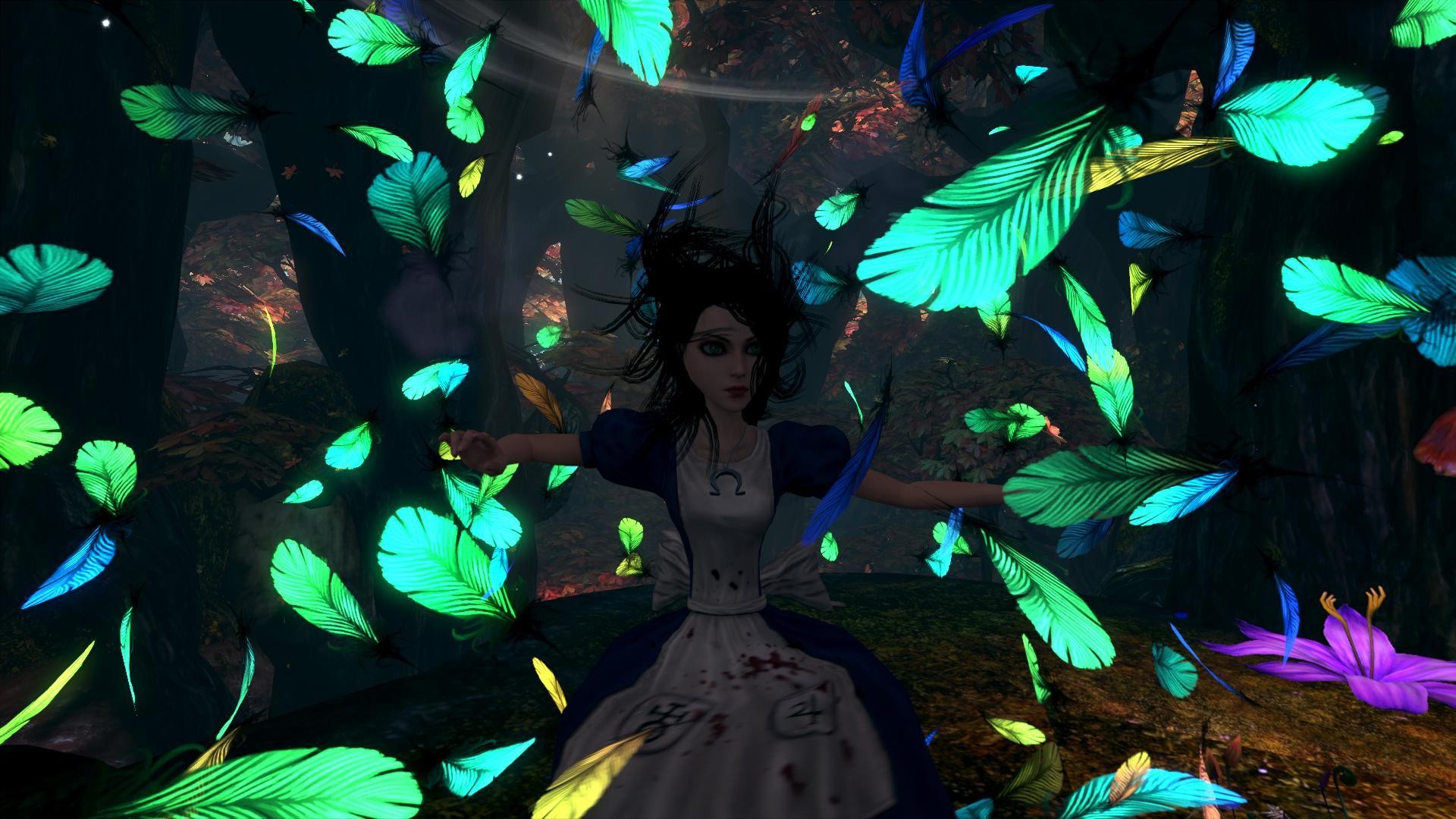 Alice in a dark forest
