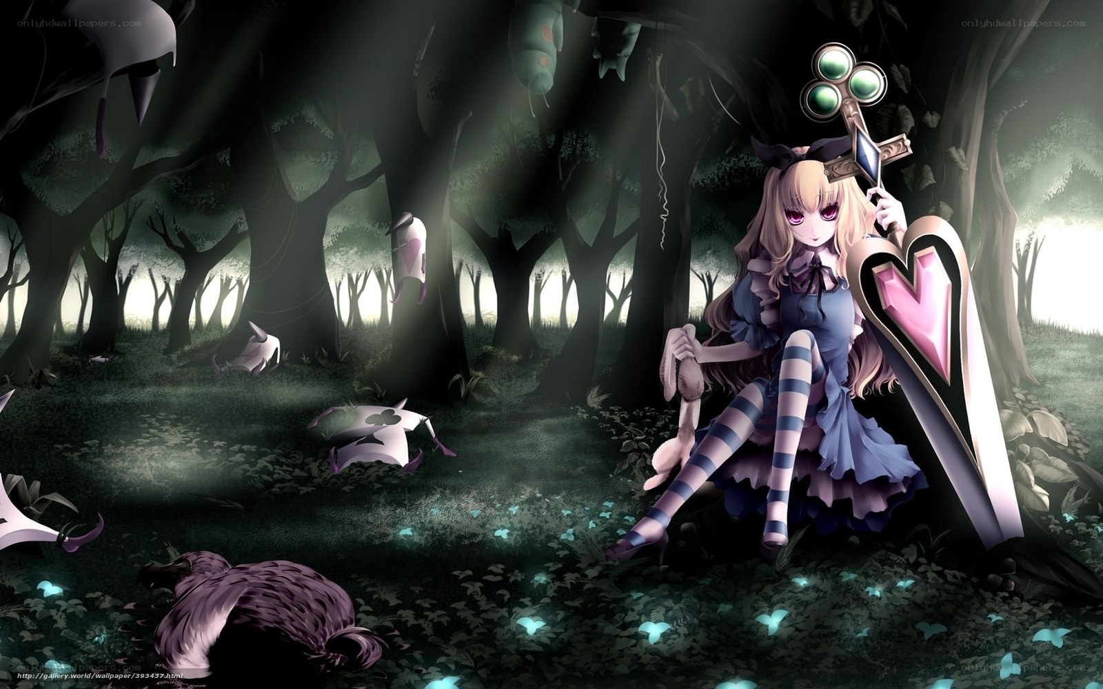 Alice in a dark forest