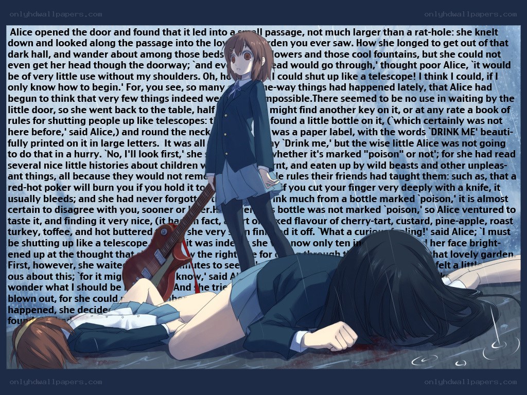 Alice in a dark garden