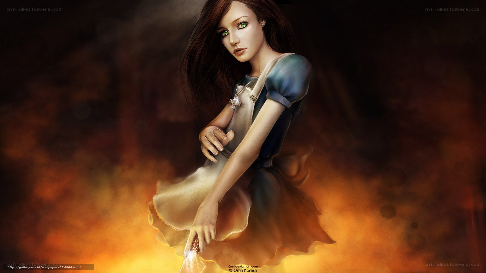 Alice in a fiery world