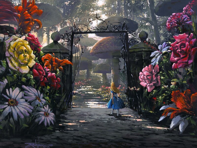 Alice in a Garden — Blue