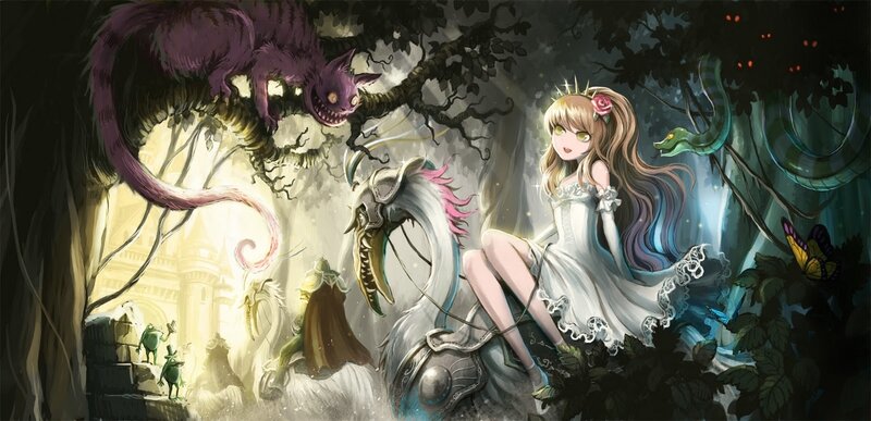 Alice in a magical forest