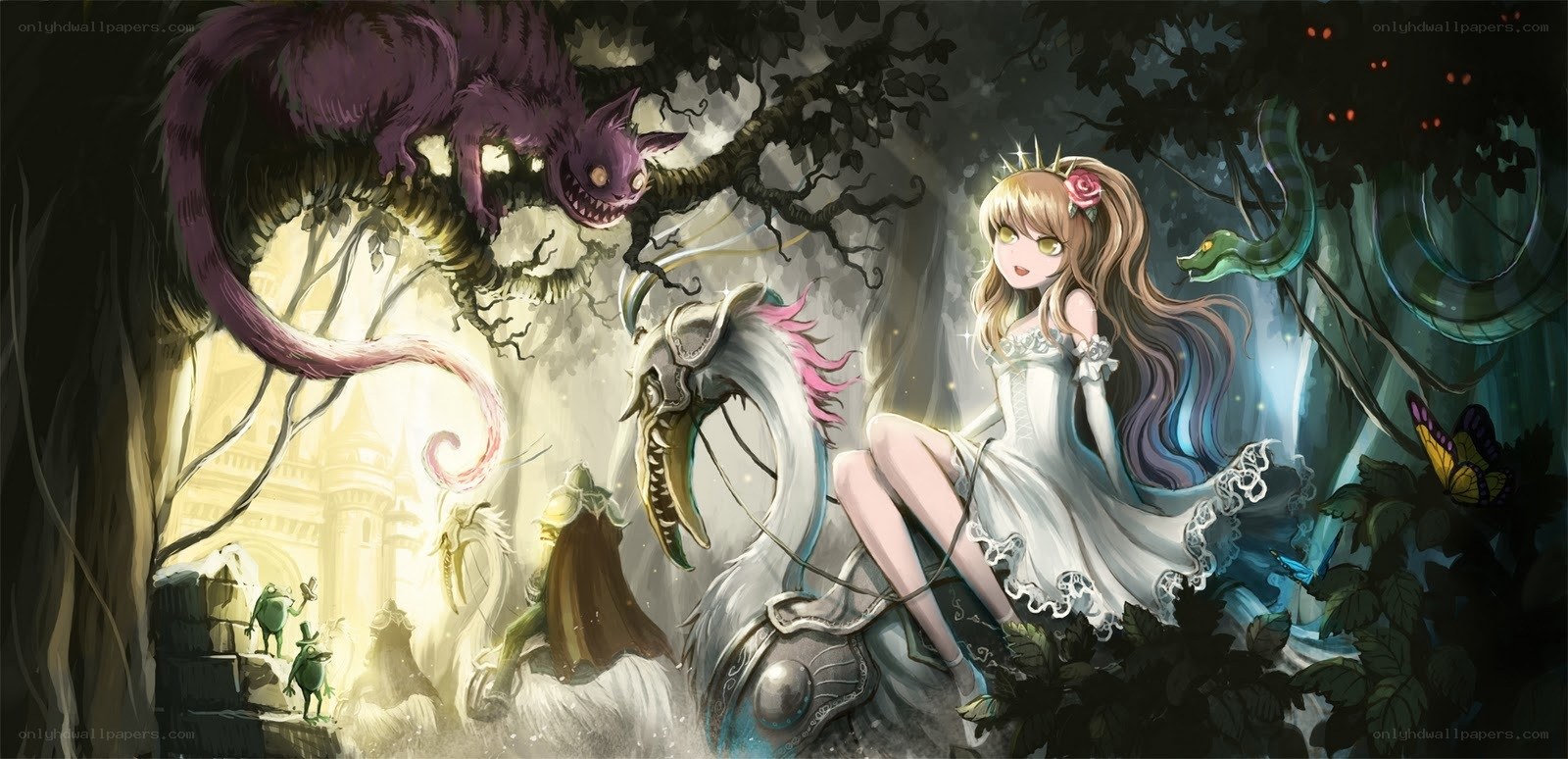 Alice in a magical forest