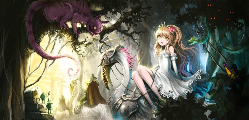Alice in a magical forest
