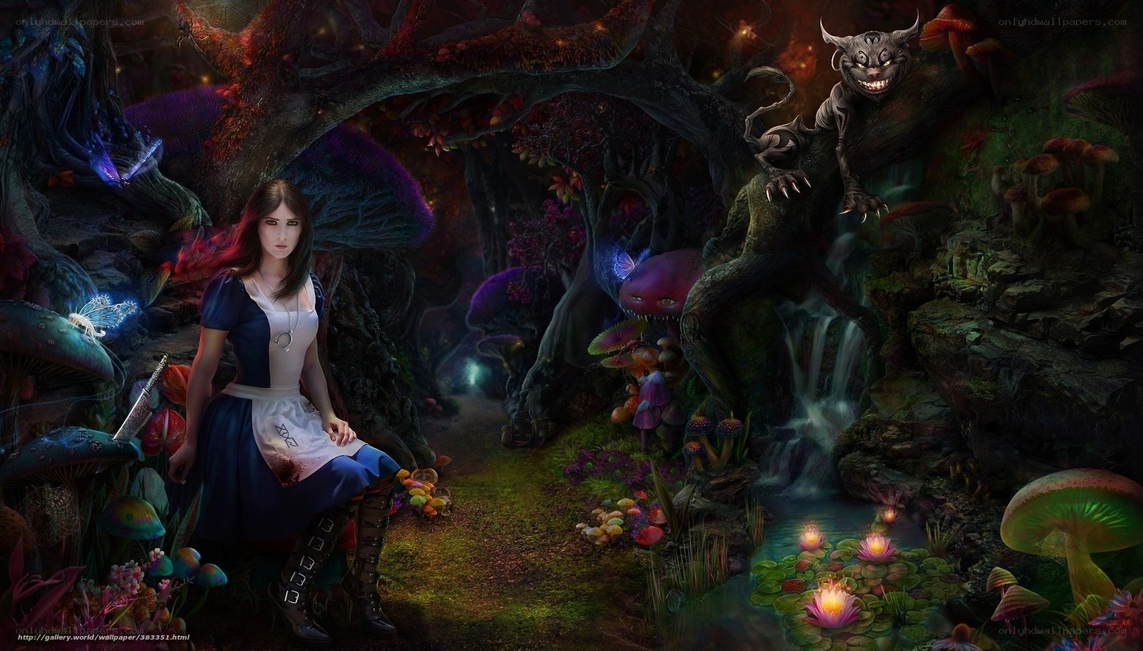 Alice in a magical forest