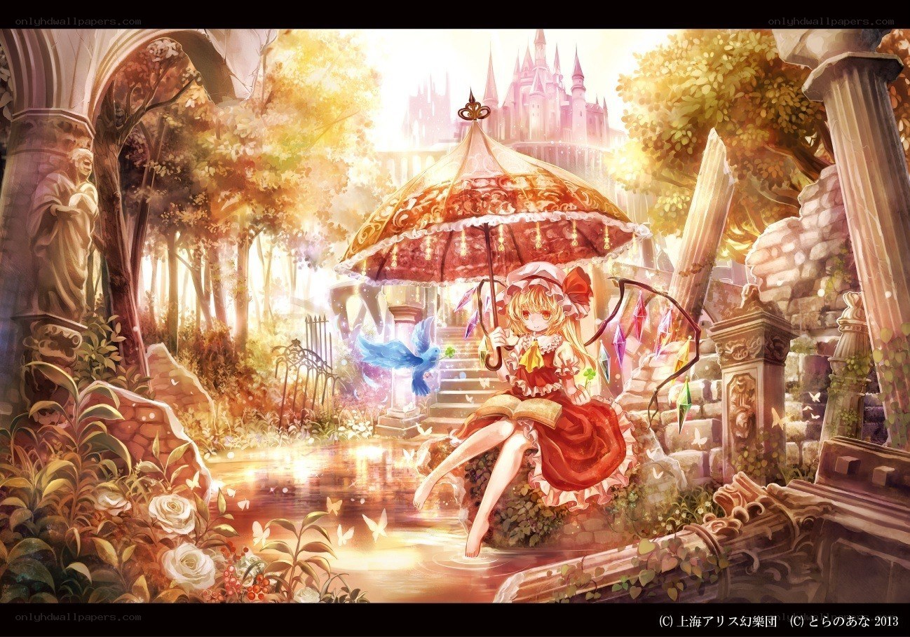 Alice in a magical garden