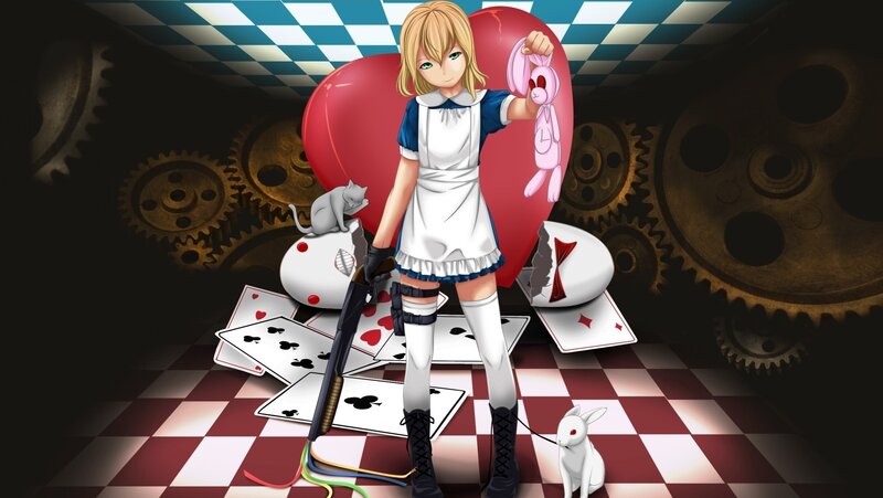 Alice in a steampunk world