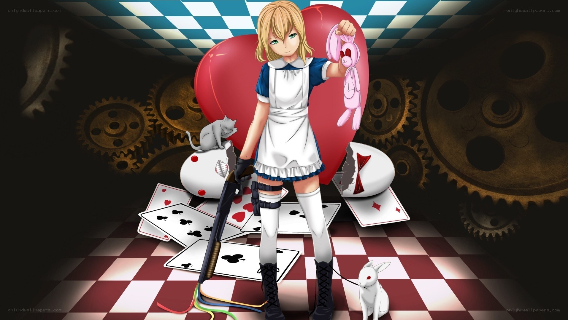Alice in a steampunk world