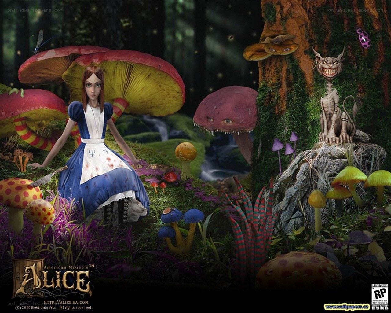 Alice in a surreal forest