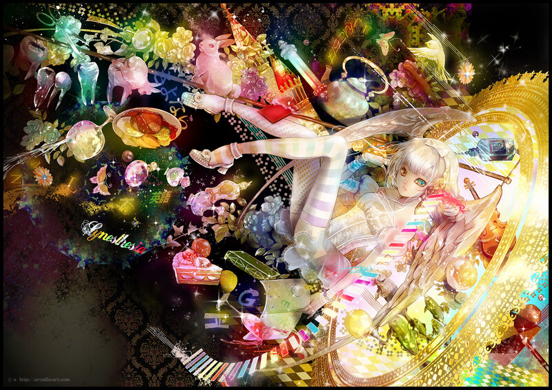 Alice in a whimsical dream