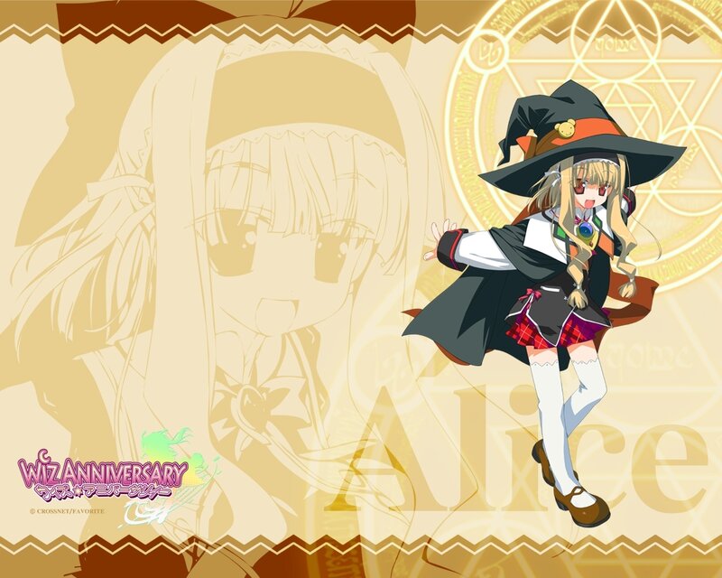 Alice in a witch costume