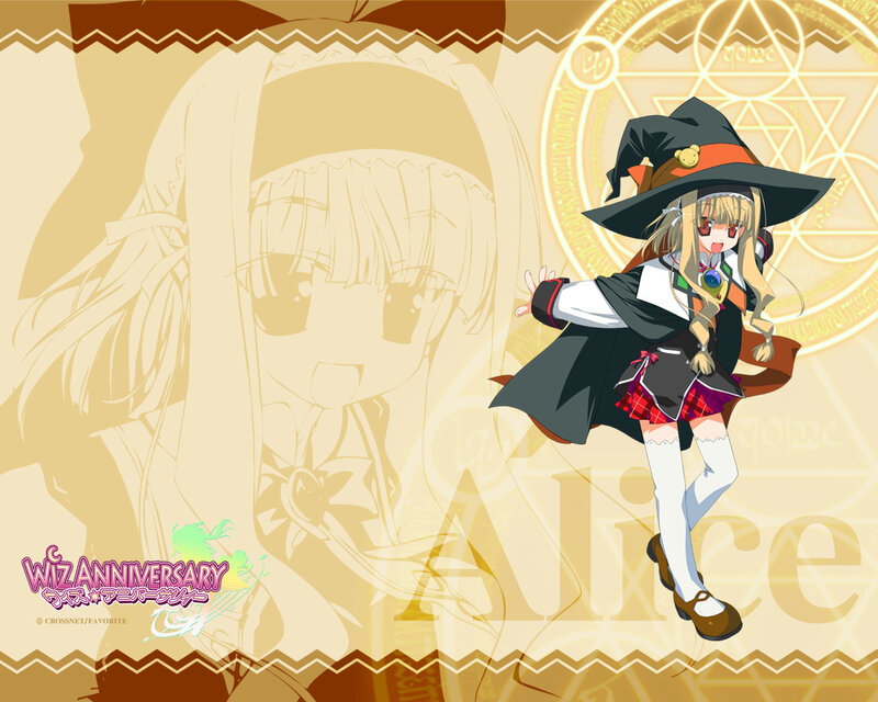 Alice in a witch outfit