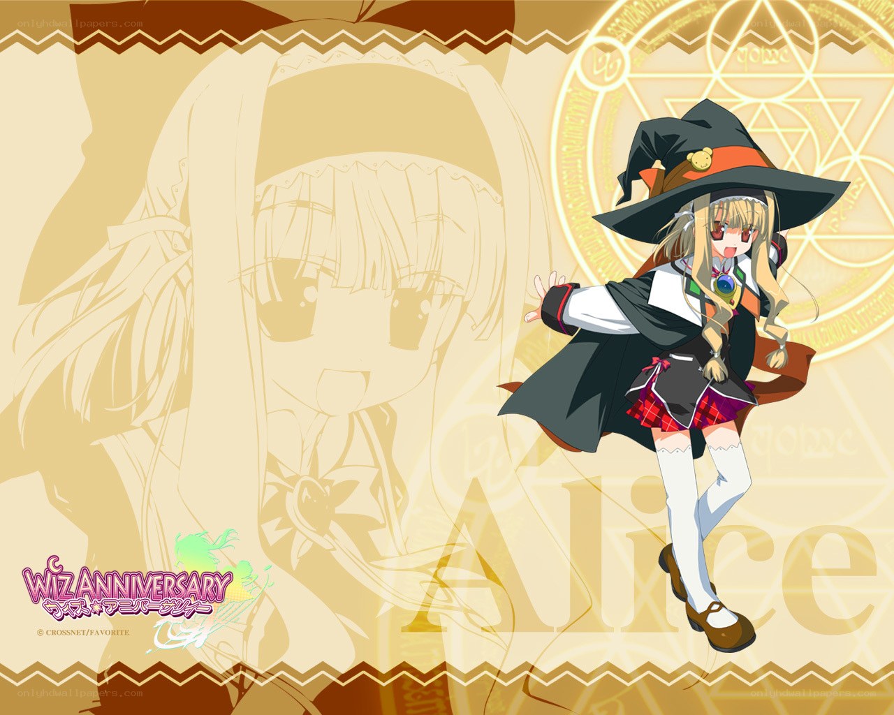Alice in a witch outfit