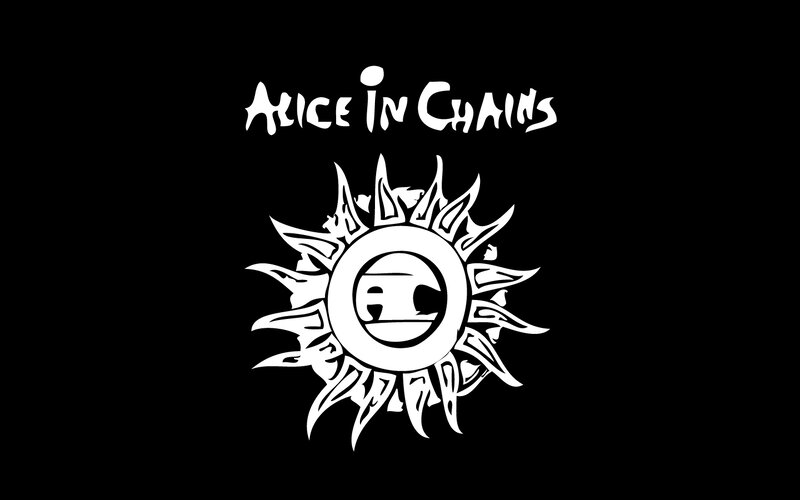 Alice in Chains Logo — Black, Dark