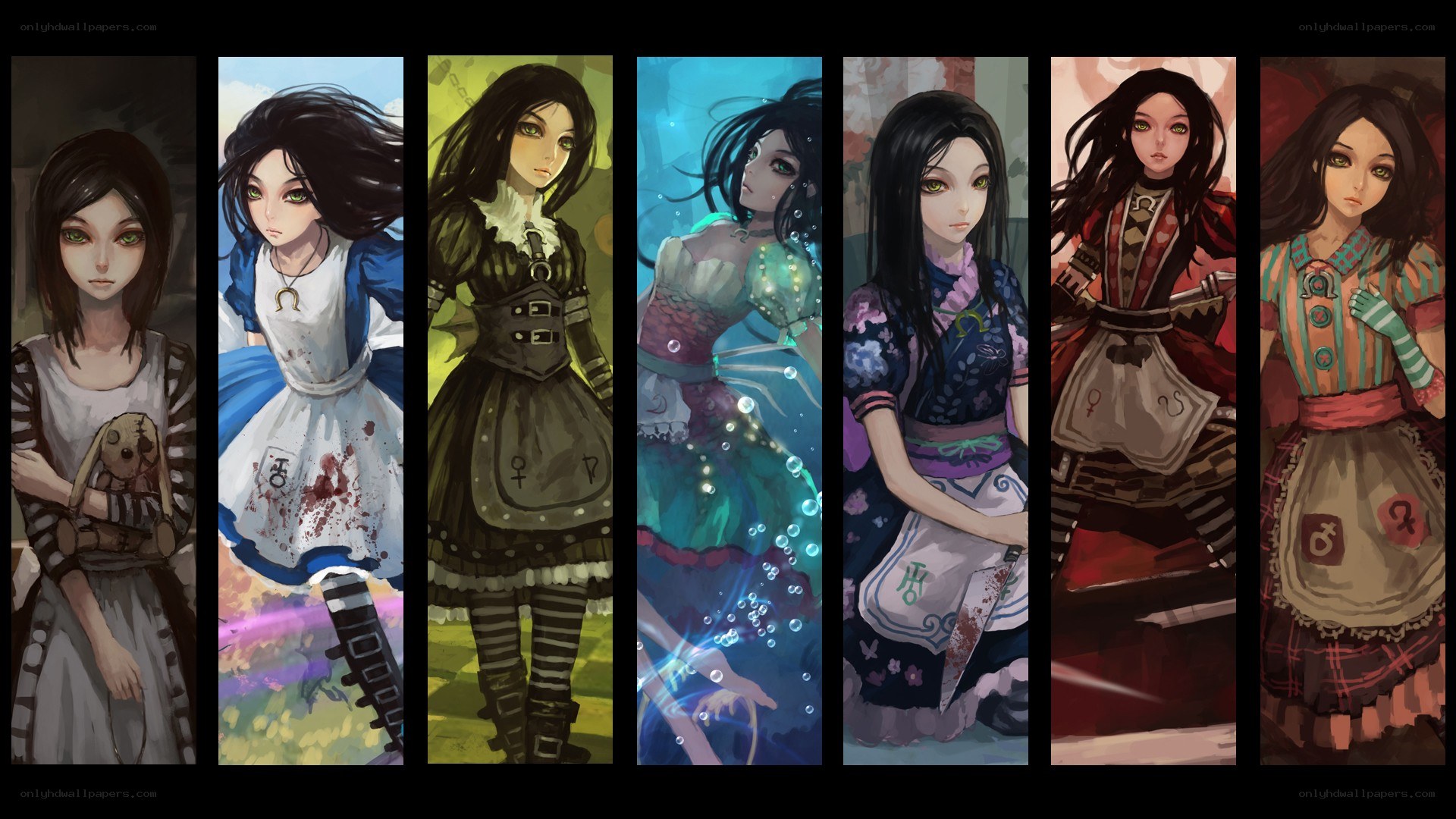 Alice in different worlds