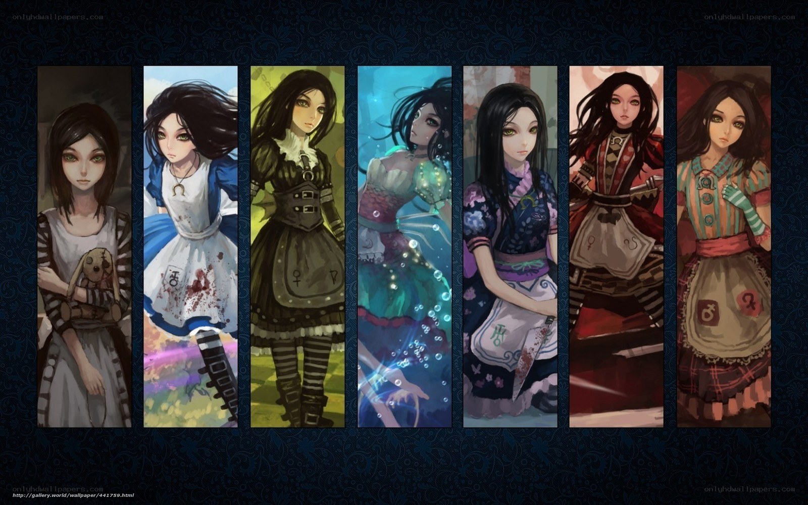 Alice in different worlds