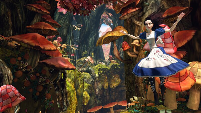 Alice in Mushroom Forest — Blue