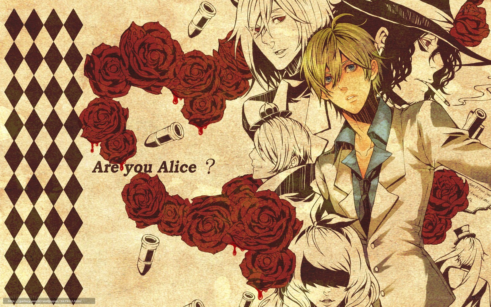 Alice in the garden of roses