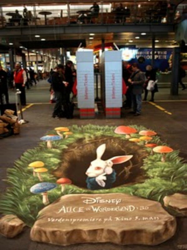 Alice in Wonderland 3D promotion