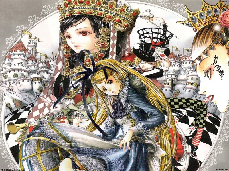Alice in Wonderland — Black, Dramatic