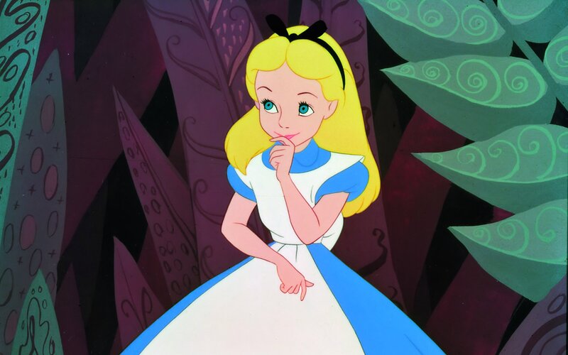 Alice in Wonderland — Blue, Curious