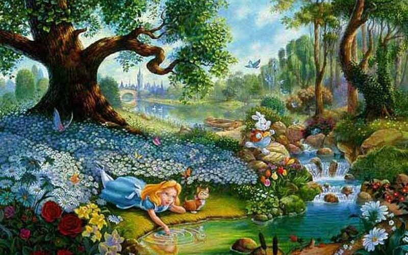 Alice in Wonderland — Blue, Serene