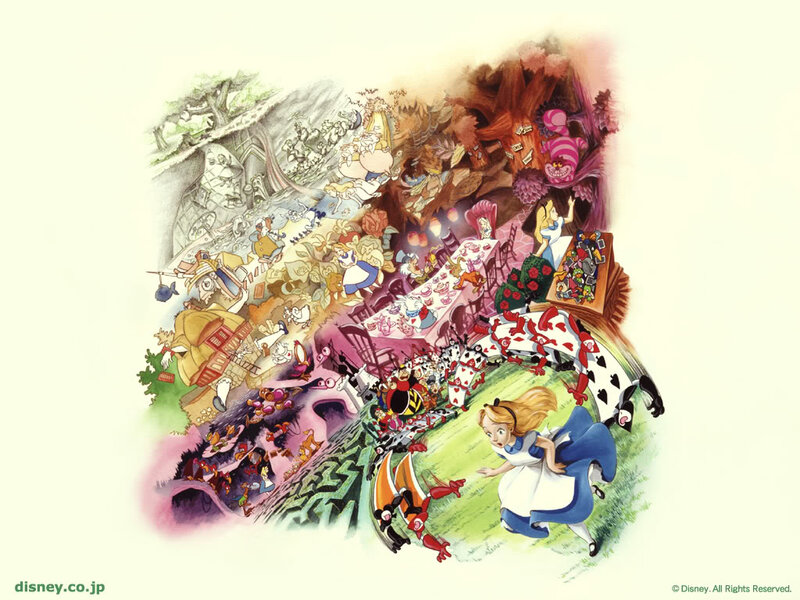 Alice in Wonderland — Blue, Whimsical