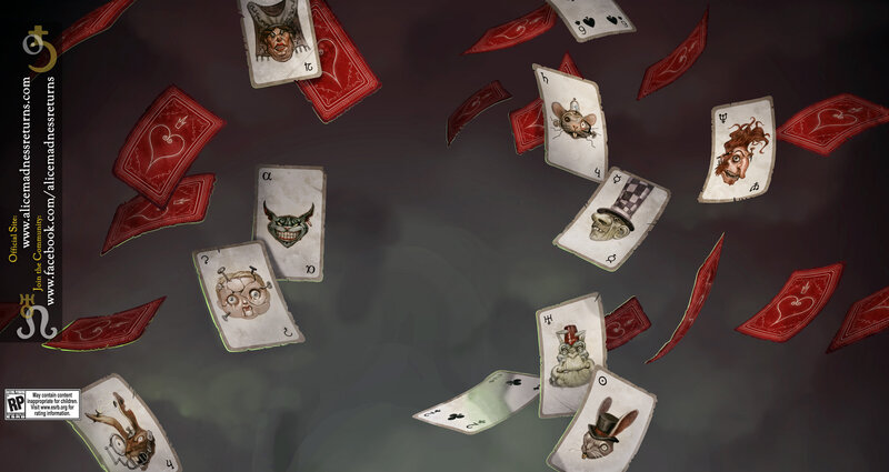 Alice in Wonderland cards