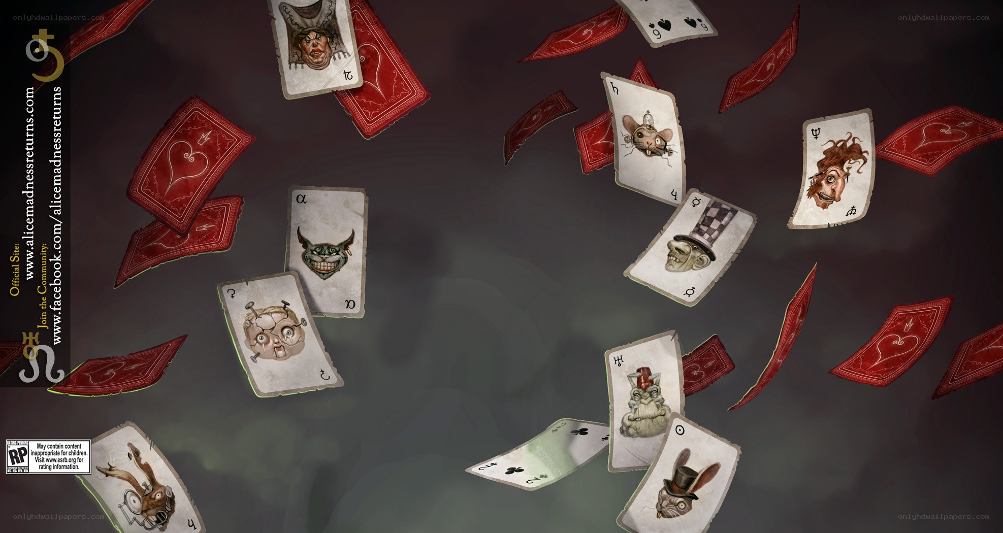 Alice in Wonderland cards