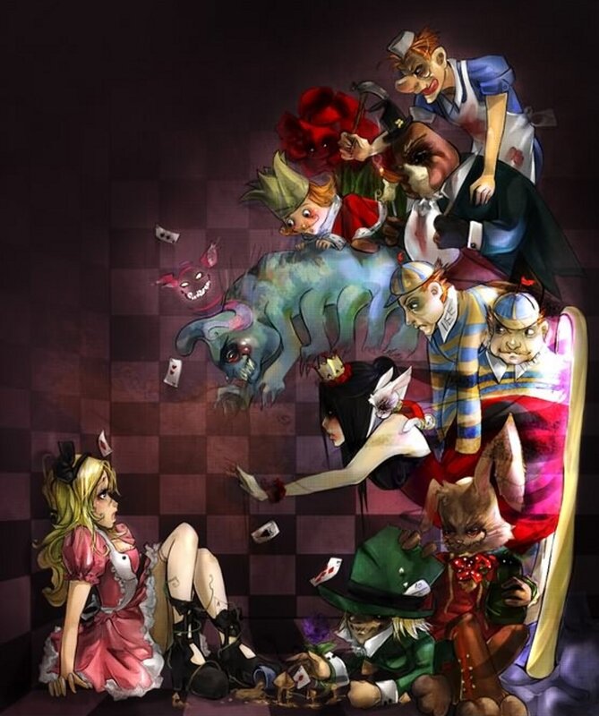 Alice in Wonderland chaos