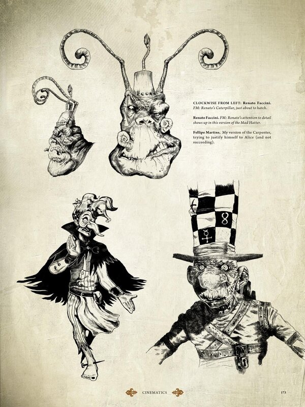 Alice in Wonderland character designs