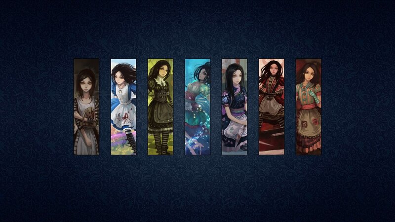 Alice in Wonderland character variations