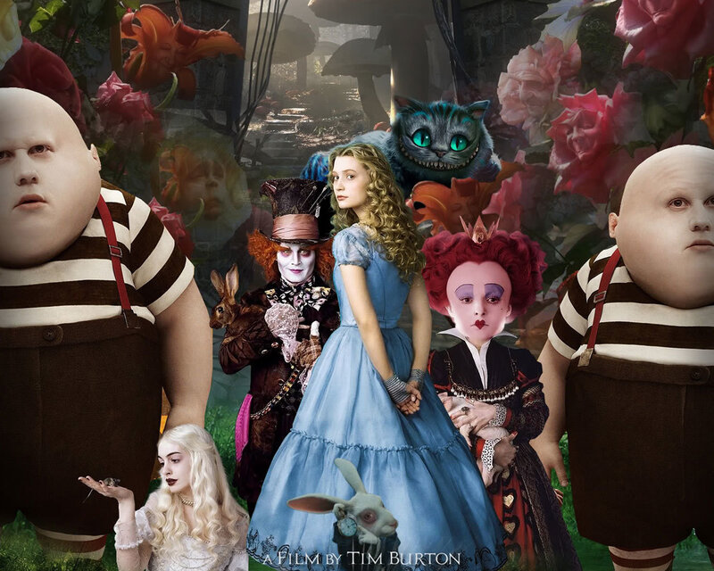 Alice in Wonderland Characters — Blue, Fantastical