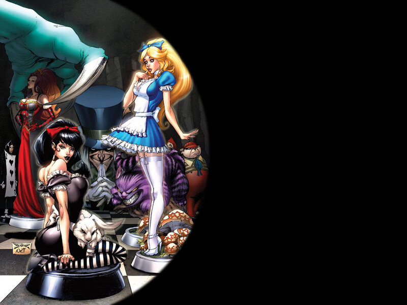Alice in Wonderland Characters — Blue