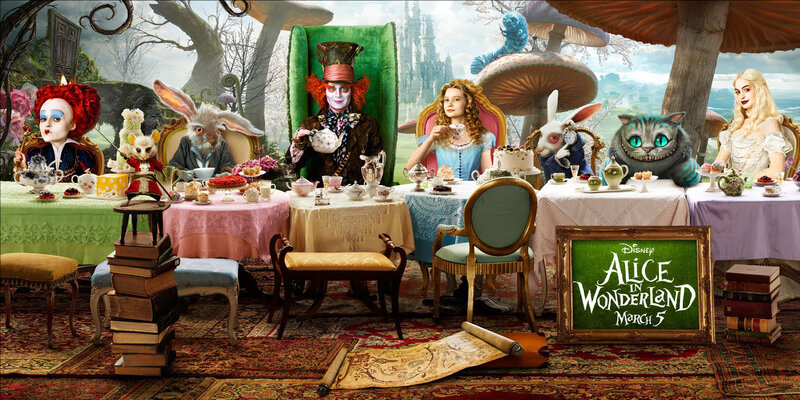 Alice in Wonderland Characters — Green, Whimsical