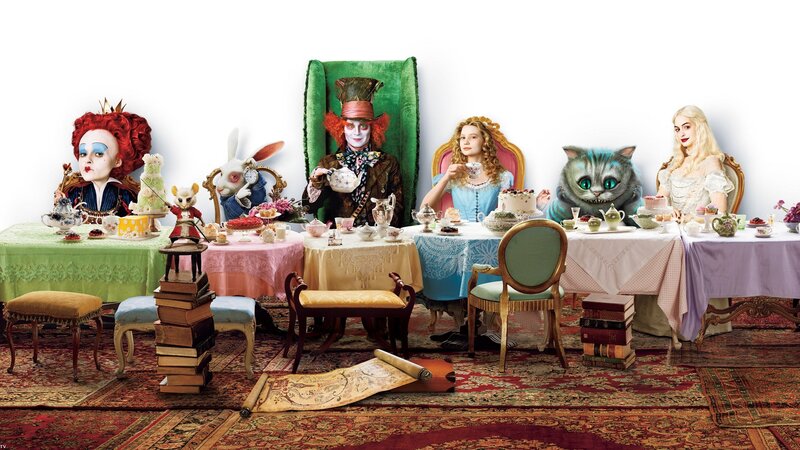 Alice in Wonderland Characters — Red, Whimsical