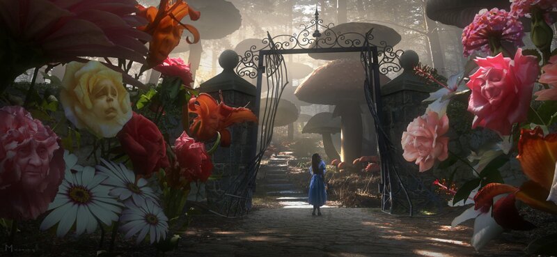 Alice in Wonderland garden