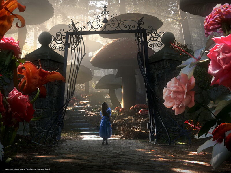 Alice in Wonderland garden