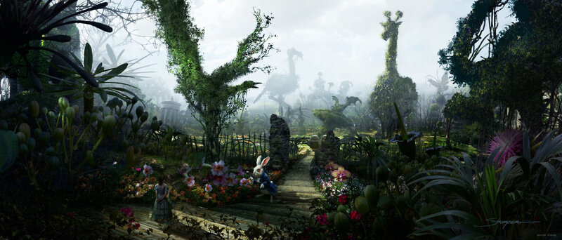 Alice in Wonderland garden