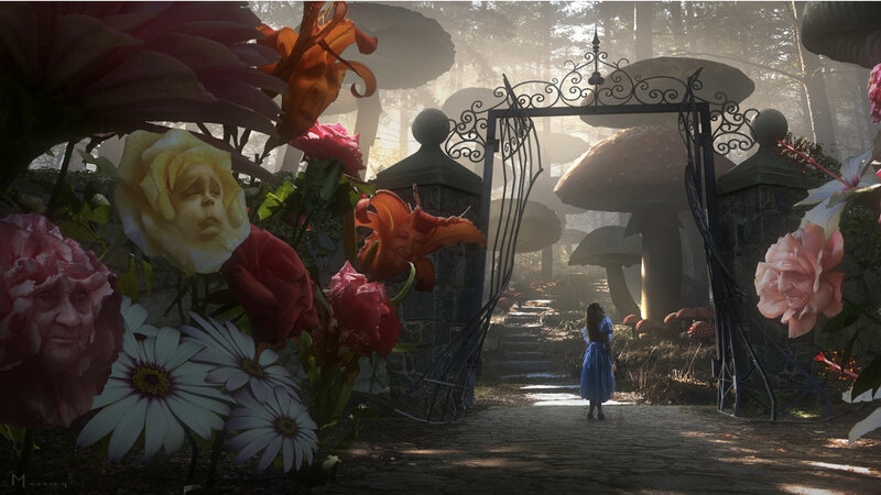 Alice in Wonderland garden