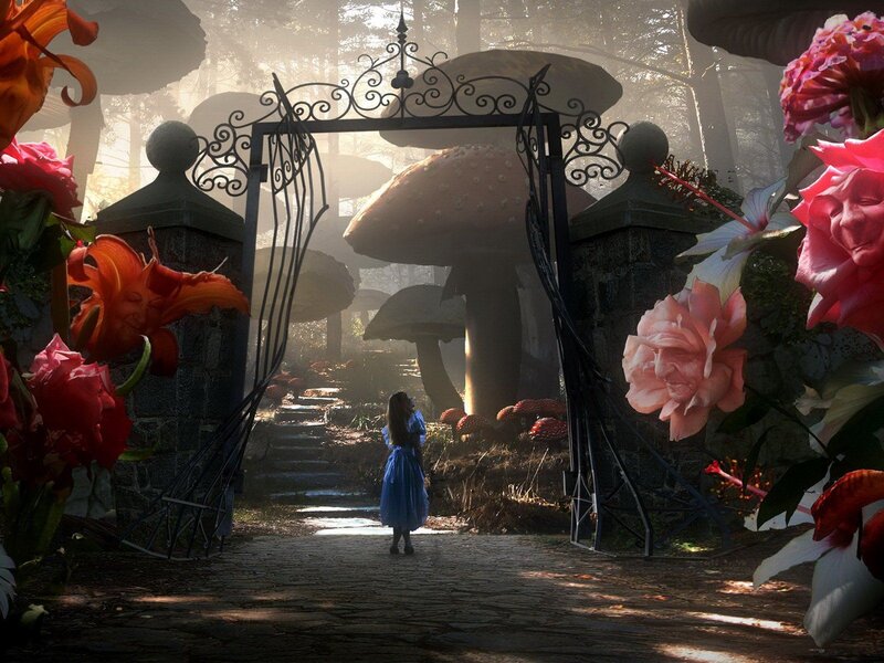 Alice in Wonderland garden
