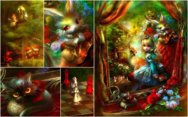 Alice in Wonderland — Green, Fantastical, Afternoon