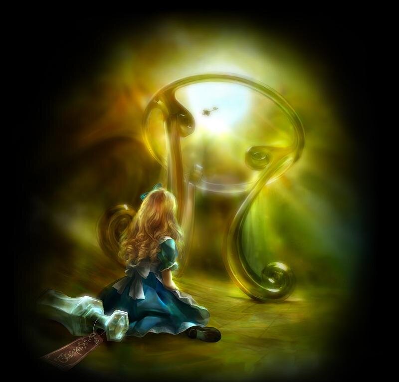 Alice in Wonderland — Green, Mysterious