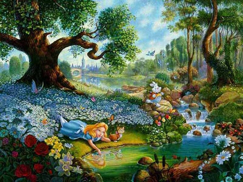 Alice in Wonderland — Green, Serene, Afternoon