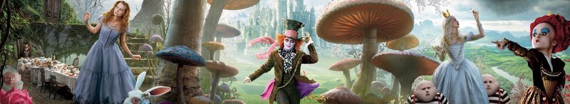 Alice in Wonderland movie scene