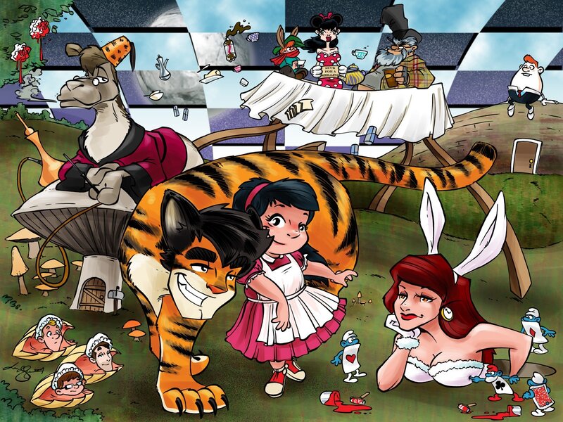 Alice in Wonderland parody