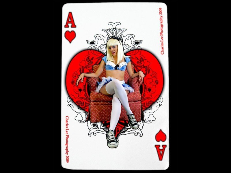 Alice in Wonderland playing card