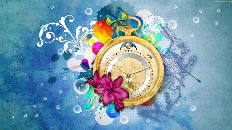 Alice in Wonderland pocket watch